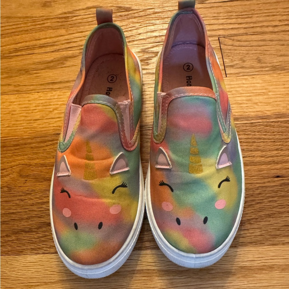 Kids Tie Dye Unicorn Sneakers